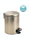 Inox Καλαθάκι Μπάνιου Soft Close 3lt Χρυσό
