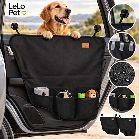 Lelo Pet Wasserdichter Sitzbezug für Hunde Auto Reisezubehör Schwarz