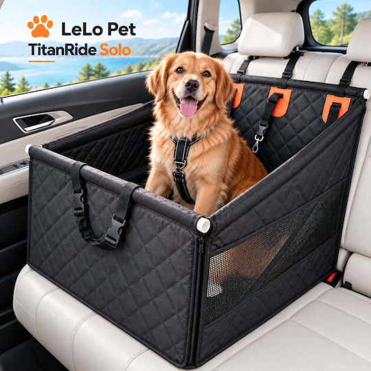 Lelo Pet – Premium Αδιάβροχο Κάλυμμα Καθίσματος Αυτοκινήτου για Σκύλο Μαύρο