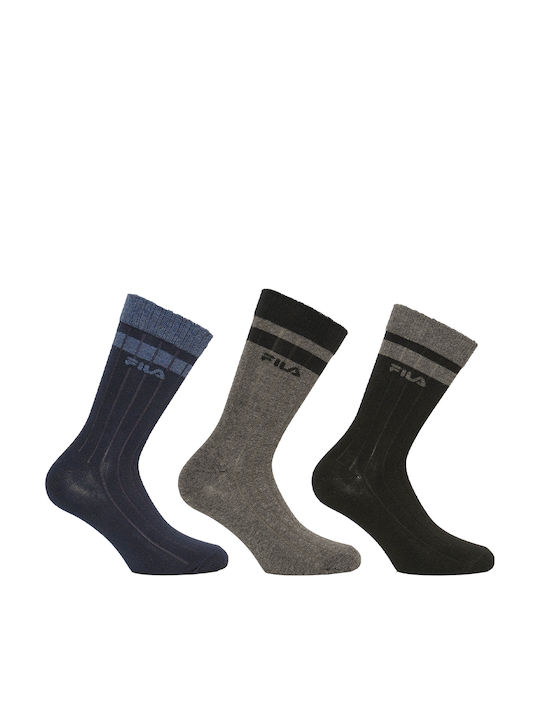 FILA Urban Normal Plain Μονόχρωμες Κάλτσες Πολύχρωμες 3Pack