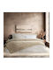 Nima Semi-Double Sherpa Comforter 180x240cm Peblo Beige 220 GSM