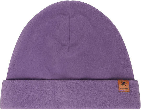 Beanie Unisex Fleece Σκούφος Πλεκτός σε Λιλά χρώμα
