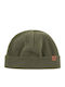 Unisex Fleece Knitted Beanie in Khaki Colored