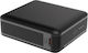 Akashi Powerbank 10000 mAh 22 W mit USB-A-Anschluss und USB-C-Anschluss, Power Delivery, Schwarz