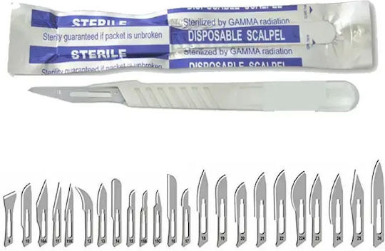 Bisturie De Unică Folosință Nr. 12 Cu Mâner Ergonomic 10 Bucăți
