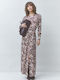Clive Maxi Dress Beige/Brown