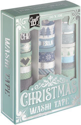 Craft Id 36 Χριστουγεννιάτικα Washi Tapes 3m Blue Shades