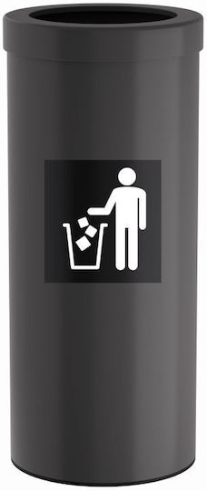 Pam & Co Plastic Waste Bin 30L Grey