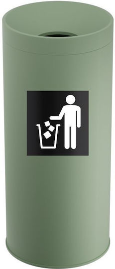 Pam & Co Plastic Waste Bin 65L Green