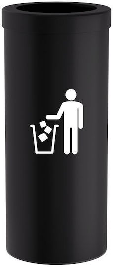 Pam & Co Plastic Waste Bin 30L Black