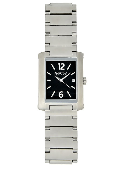 28mm Women's Battery-Powered Watch with Silver Metal Bracelet