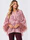 Women's Long Sleeve Blouse Pink