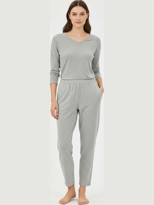 Women's Corduroy Trousers Grey