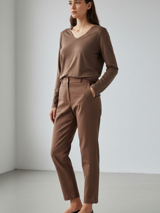 Philosophy Wear Γυναικείο Σατέν Παντελόνι σε Κα...
