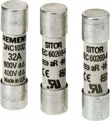 Siemens Zylindrischer Schmelzeinsatz Sitor 32A Ar 600VAC/400VDC 3NC1032
