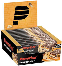 PowerBar Plus Μπάρες Πρωτεΐνης με Γεύση Φυστικοβούτυρο Με Καραμέλα 12x40gr