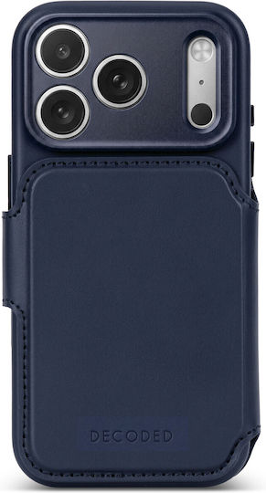 Decoded Leather Wallet Navy Blue (iPhone 18 Pro / 17 ProXiaomi 17 Pro)