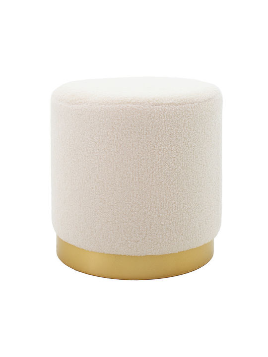 Living Room Stool Upholstered in Fabric Dash Cr...