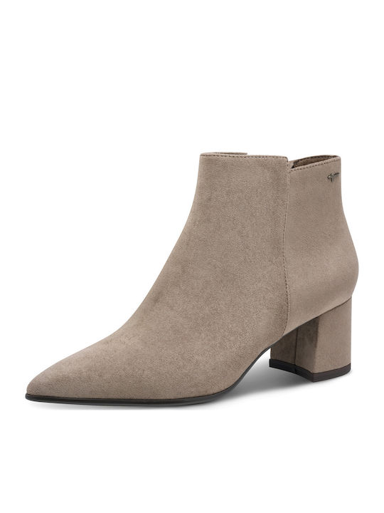 Tamaris Women's Ankle Boots with Medium Heel Taupe