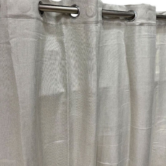 SpitiBazaar Curtain with Grommets Light Beige 270x280cm