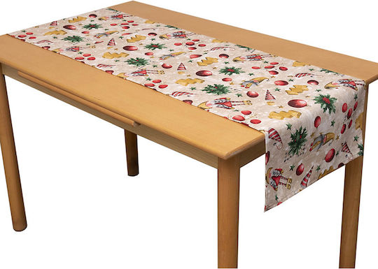 Viopros Set of Christmas Fabric Table Runners 150x40 cm 2 Pieces