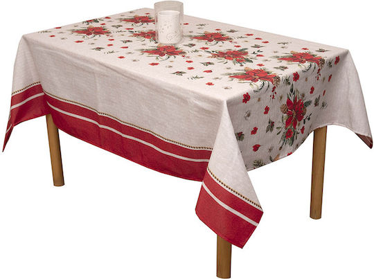 Viopros Christmas Fabric Tablecloth 220x140cm