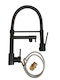 Counter-Mounted Kitchen Faucet Flexible Black