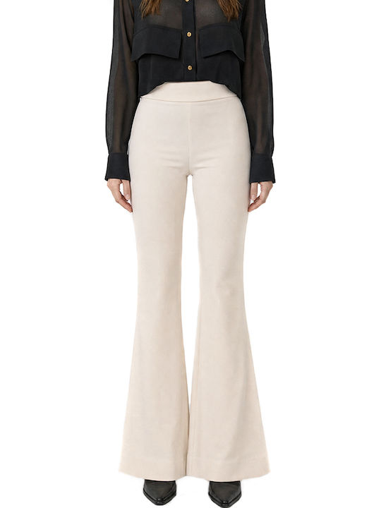 Zoya Damenhose aus Stoff mit hohem Bund, ausges...