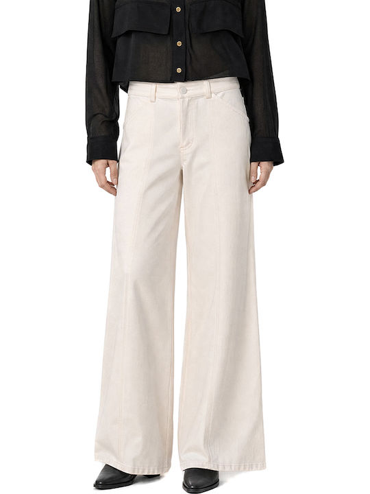Zoya Damenhose mit Hohem Bund in Ecru