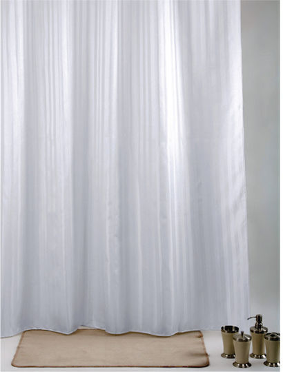 Import Hellas Duschvorhang 180x200 cm Weiß