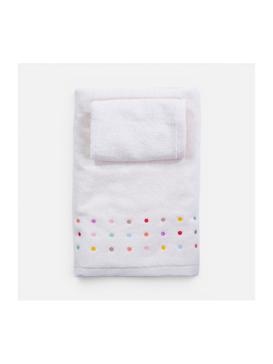 Nef-Nef Homeware Baby Towel Set 2pcs Dots Ecru/...