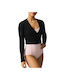 Damen Tanz-Warm-up-Wickeljacke Go Dance – Schwarz