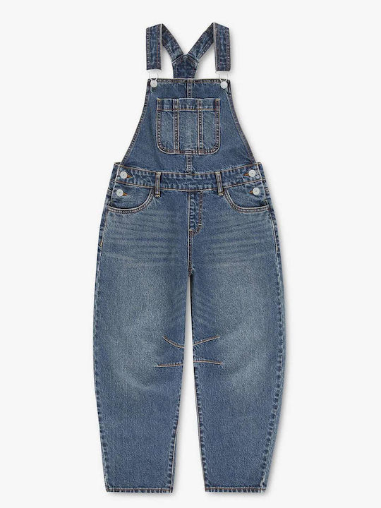 Kids' Blue Denim Dungarees