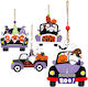 Wooden Halloween Ornament 11x7cm Carnavalista 232836 Random Design Selection