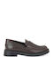 Leather Women's Loafers in Brown