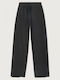 Women's Fabric Trousers in a Relaxed Fit Black