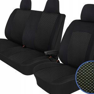 Wipcar Huse Față Auto 3 Bucăți Din Poliester Honda Element Negre