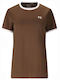 Damen-Sporttop Schnell Trocknend Braun
