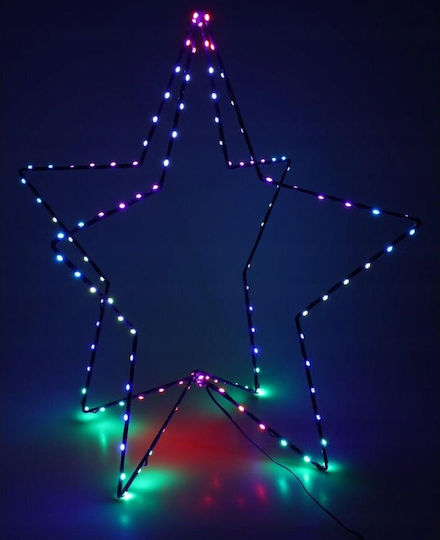 Stea de Crăciun de Podea, Impermeabilă, Iluminată, din Plastic, RGB, 3x3 cm