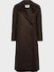 Wool Women's Coat Brown
