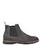 Grey Suede Chelsea Boots