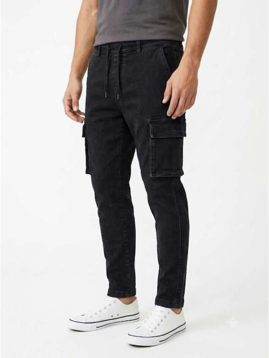 Damaged Jeans Ανδρικό Παντελόνι Τζιν Ελαστικό Blue