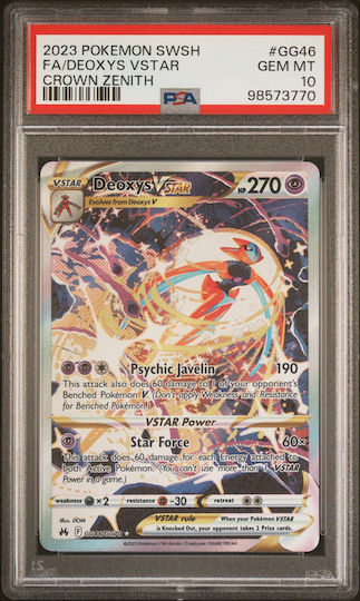 Deoxys Vstar Crown Zenith #gg46 Psa 10