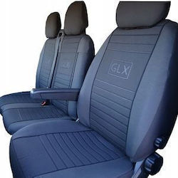 Wipcar Front Car Seat Covers Volkswagen Transporter / T4 Grey / Black