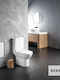 Serel Vela Floor-Standing Toilet with Slim Cover White