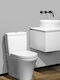 Stand-WC Rimless mit Spülkasten Weiß 4062373777428