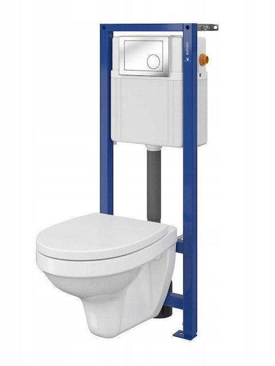 Cersanit Wall-Mounted Toilet with Soft-Close Seat 5907720687267