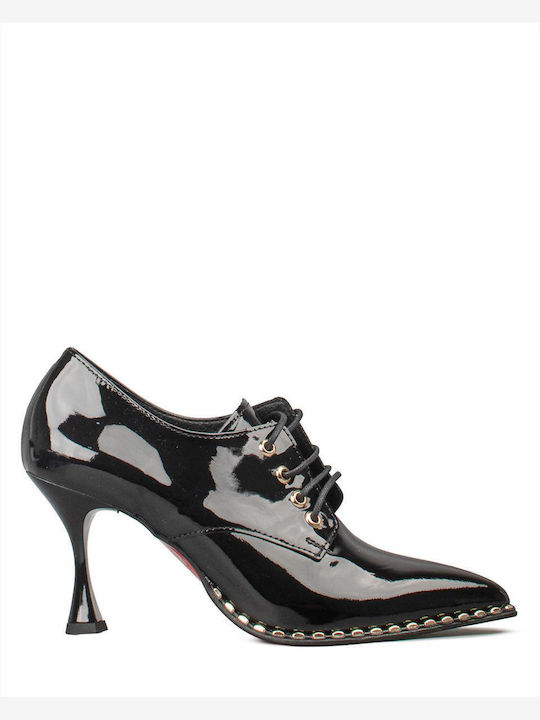Damen-Stiefeletten Oxfords Schwarz
