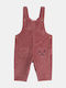 Kinder-Latzhose aus rosa Cord