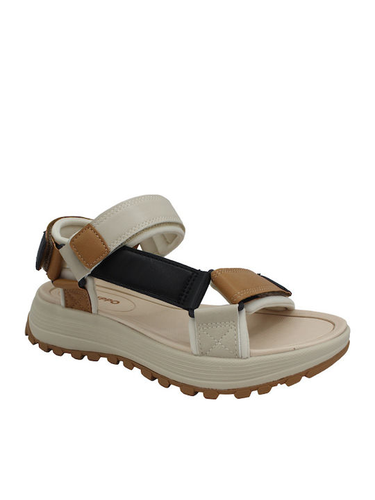 Sandale Damă Flatforme Maro